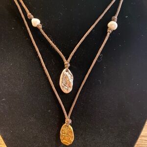 J Jill Butterfly Double Necklace